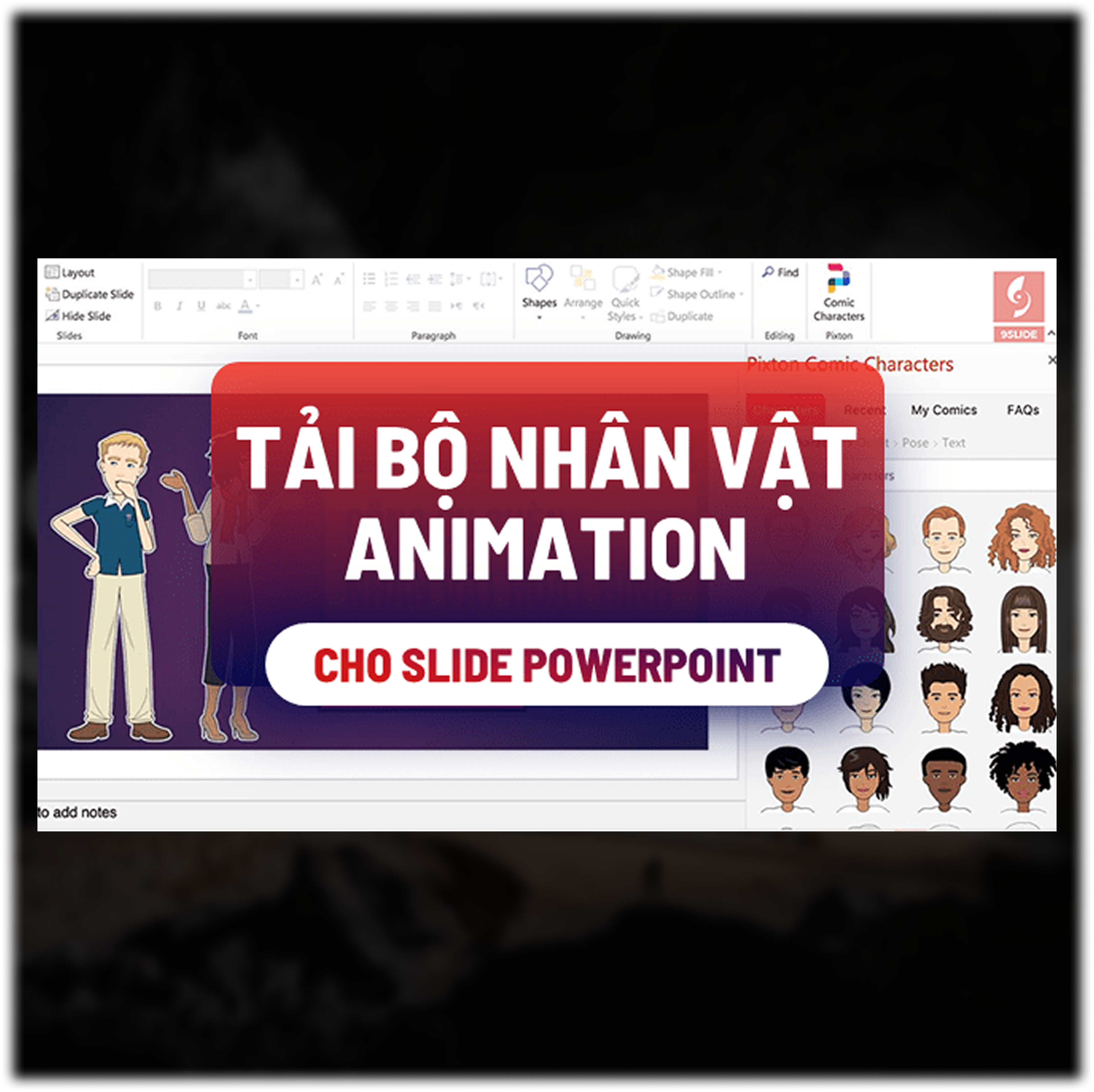 Bộ nhân vật Animation cho slide Powerpoint